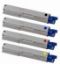 Picture of Bundled Set of 4 Compatible Toner Cartridges - suits OKI MC862CDXN
