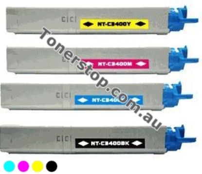 Picture of Bundled Set of 4 Remanufactured Toner Cartridges - suits OKI C3300