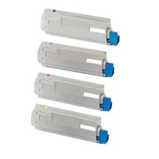 Picture of Bundled Set of 4 Compatible Toner Cartridges - suits OKI C711