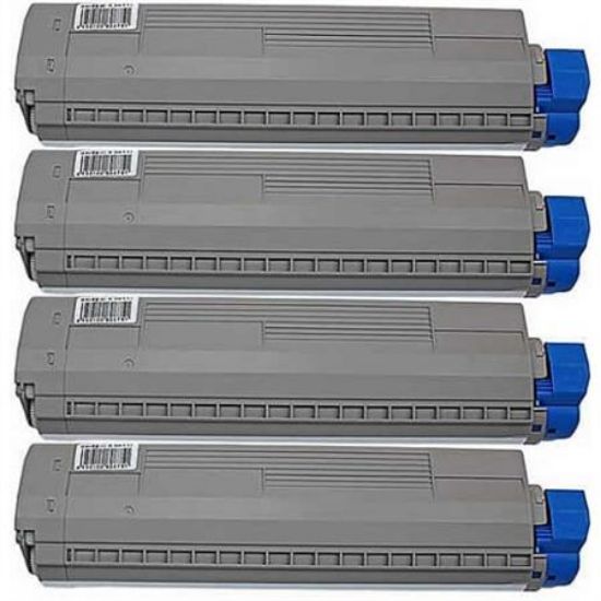 Picture of Bundled Set of 4 Compatible Toner Cartridges - suits OKI C811