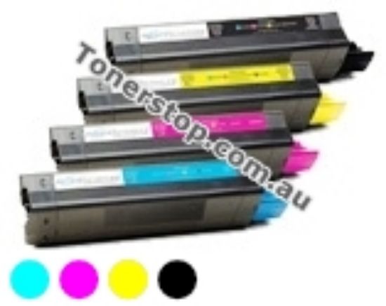 Picture of Bundled Set of 4 Remanufactured Toner Cartridges - suits OKI C3000